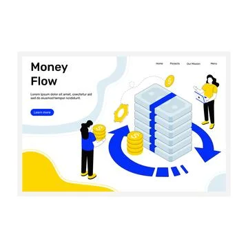 Money Flow Stock-Illustration