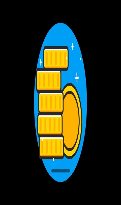 Money General Premium flat icon animated with alpha channel Video stock 101584662