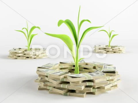 Money germ Stock Illustration