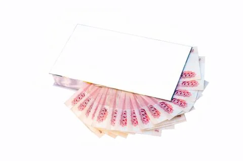 Money in gift box Stock Photos