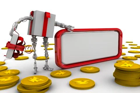 Money as a gift Stock-Illustration