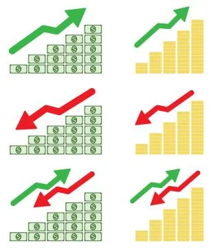 Money graph Stock Illustration