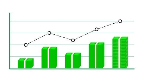 Money graph Illustrazione stock