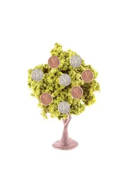 Money growing on tree Stock Illustration