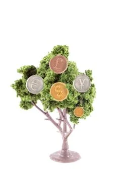 Money growing on tree Stock Illustration