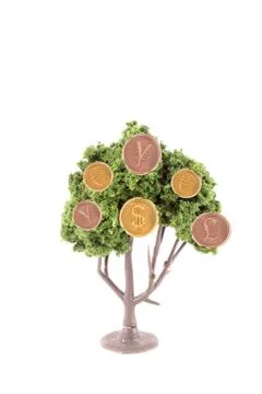 Money growing on tree Stock Illustration