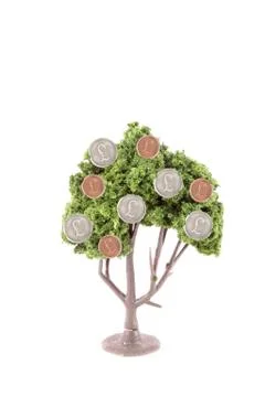 Money growing on tree Stock Illustration