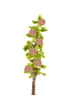 Money growing on tree Stock Illustration
