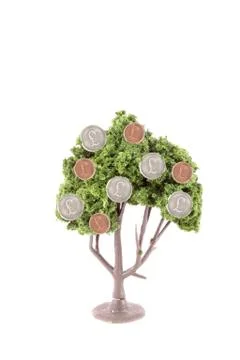 Money growing on tree Stock Illustration
