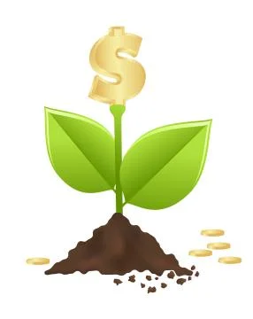 Money growth Stock Illustration