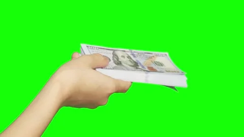 Money in hand Stock Footage 224431492