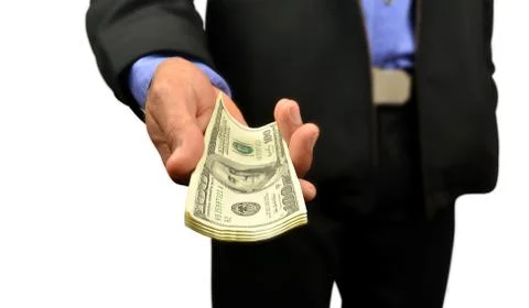 Money in hand Foto stock