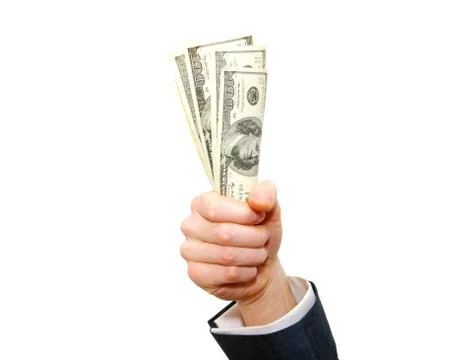 Money in hand Stock-Fotos