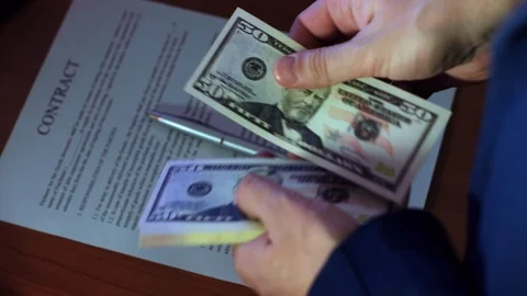 Money in the hands Stock Footage 87020684