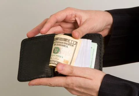 Money in the hands Stock Photos