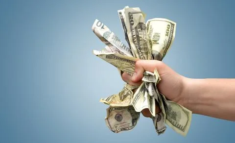 Money in hands Stock Photos
