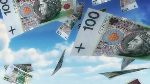 Money from Heaven - PLN (Loop) Stock-Footage 11517441