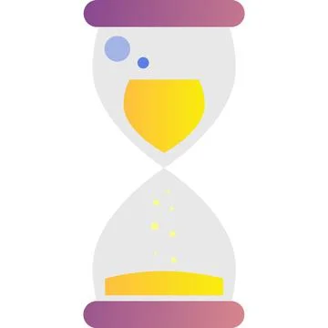 Money hourglass time clock vector icon on white Stock Illustration