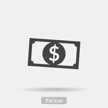 Money icon, Black vector is type EPS10 Stock Illustration