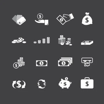 Money icon Stock Illustration