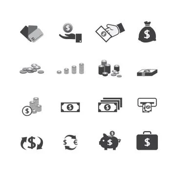 Money icon Stock Illustration