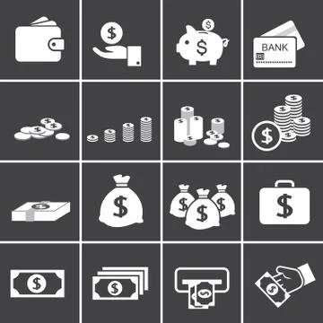 Money icon Stock Illustration