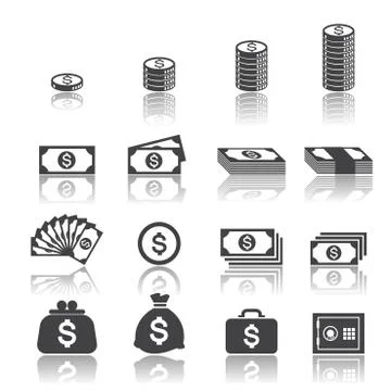 Money icon Stock Illustration