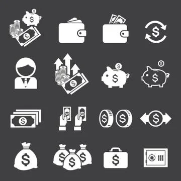 Money icon Stock Illustration