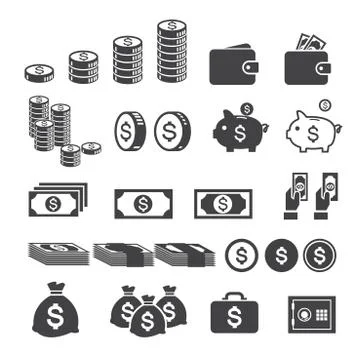 Money icon Stock Illustration