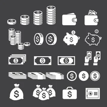 Money icon Stock Illustration