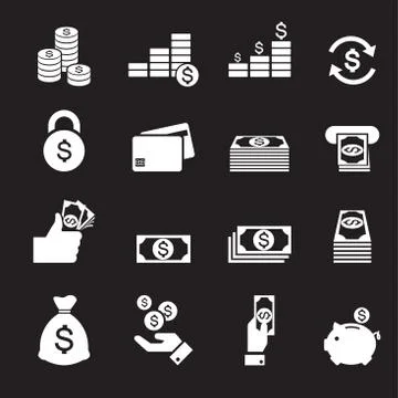 Money icon Stock Illustration