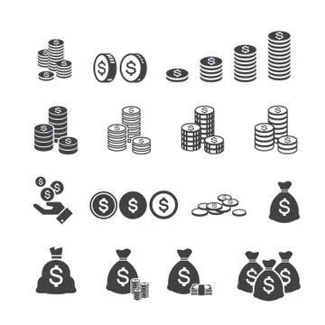 Money icon Stock Illustration