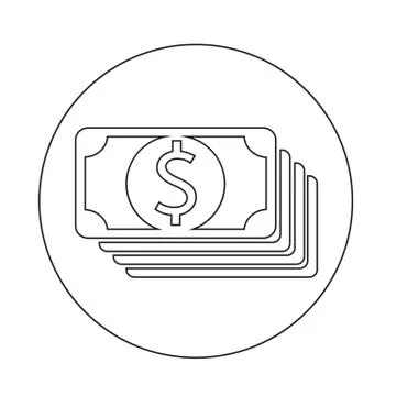 Money icon Stock Illustration