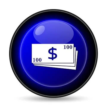 Money icon. internet button on white background.. Stock Illustration