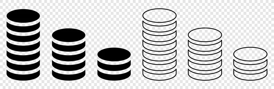 Money icon set Stock Illustration
