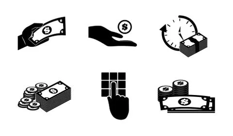 Money icon. value concept. Flat illustration Stockillustratie
