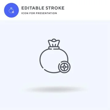 Money icon vector, filled flat sign, solid pictogram isolated on white, logo イラスト素材
