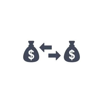 Money Icon Vector flat design style Stock Illustration