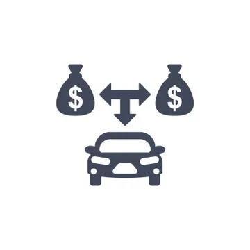 Money Icon Vector flat design style Stock Illustration