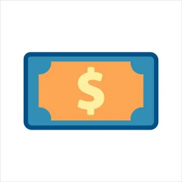 Money icon vector. flat design style icon vector concept Stock Illustration