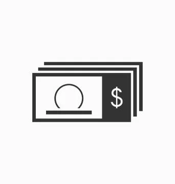 Money icon vector Stock Illustration
