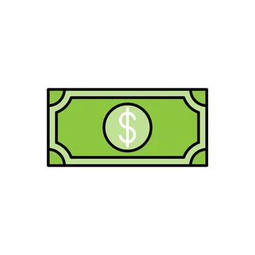 Money icon Vector Illustration. Dollar Money icon vector design concept for P Stock Illustration