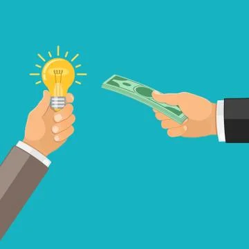 Money for idea Stock Illustration