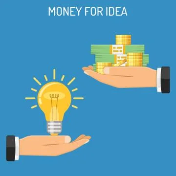 Money for Idea Stock Illustration