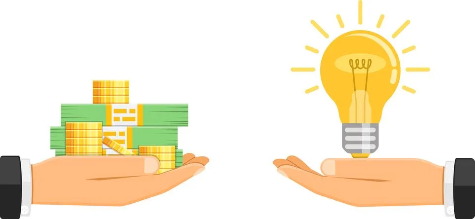 Money for Idea 스톡 일러스트