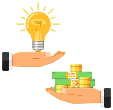 Money for Idea Stock-Illustration