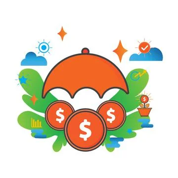 Money illustration. Flat vector icon. can use for, icon design element,ui, we Stock Illustration