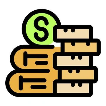 Money increasing while saving using banking account or money management app Stock Illustration