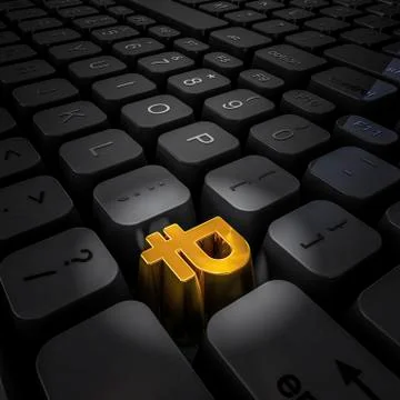 Money key ruble Stock-Illustration