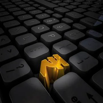 Money key rupee Stock-Illustration